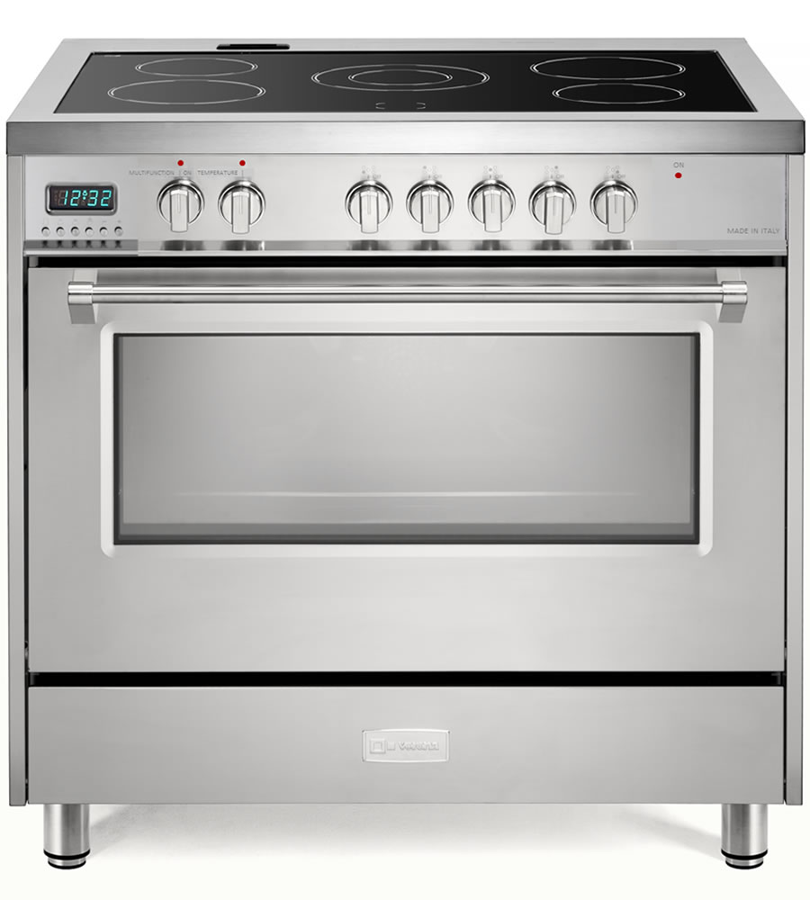 Verona® Prestige 36 Matte Black Double Oven Freestanding Electric Range, Don's Appliances